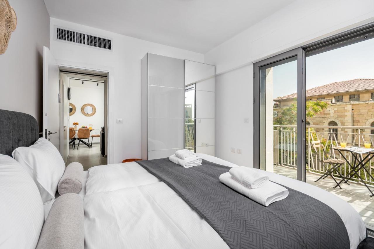 2Bdr W Parking Shirat Haneviim - Mamilla Area Sea-U القدس المظهر الخارجي الصورة