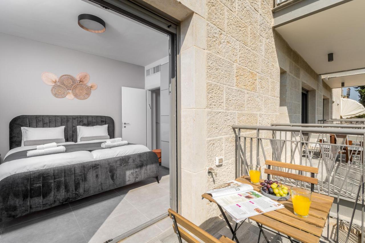 2Bdr W Parking Shirat Haneviim - Mamilla Area Sea-U القدس المظهر الخارجي الصورة